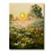 Designart The Blossoming Field With Sunrise Farmhouse Canvas Wall Art Print