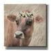 Epic Graffiti Floral Cow II by Lori Deiter Canvas Wall Art 26 x26