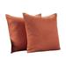 Decorative Throw Pillow Case Cushion Covers Backrest Soft Solid Colors Square Linen Look Pillow Protector for Couch Sofa Home Car Set of 2