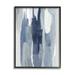 Stupell Industries Layers of Blue and White Abstract Movements 24 x 30 Designed by Jackie Hanson