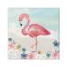 Stupell Industries Flamingo Among Sand Dollars Flowers Beach Shore Canvas Wall Art 24 x 24 Design by Katie Doucette