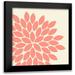 Robinson Tamara 15x15 Black Modern Framed Museum Art Print Titled - Flower Burst I