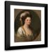Angelica Kauffmann 12x14 Black Modern Framed Museum Art Print Titled - Portrait of a Woman Traditionally Identified as Lady Hervey (circa 1770)