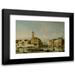 Apollonio Facchinetti 14x11 Black Modern Framed Museum Art Print Titled - Venice a View of San Geremia and the Entrance to the Cannaregio