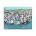 Stupell Industries Port Town Neighborhood Ocean View City Illustration 20 x 16 Design by Carla Daly