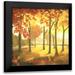 Reynolds Graham 12x12 Black Modern Framed Museum Art Print Titled - Golden October II