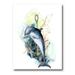 Designart Linear Coral Reef Plants and Dolphin Turtle Anchor Nautical & Coastal Canvas Wall Art Print