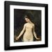 ThÃ©ophile Gautier 20x24 Black Modern Framed Museum Art Print Titled - Young Naked Woman (1831)