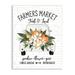 Stupell Industries Farmers Market Orange Blossom Truckload Rustic Sign Graphic Art Unframed Art Print Wall Art Design by Lettered and Lined