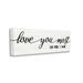 Stupell Industries Love You Most I Win Romantic Phrase Black White Inspirational Painting Gallery Wrapped Canvas Art Print Wall Art 13 x 30