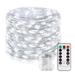 Morttic 200 LED 66 FT Copper Wire String Lights Battery Operated 8 Modes with Remote Waterproof Fairy String Lights for Indoor Outdoor Home Wedding Party Decoration Cool White