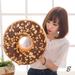 Wendunide Home Textiles Soft Plush Pillow Stuffed Seat Pad Sweet Donut Foods Cushion Cover Case Toys Bpillow Case B