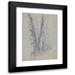 Jervis McEntee 11x14 Black Modern Framed Museum Art Print Titled - Study of Birch Trunks (Scribnersâ€™) (1869)