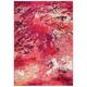 SAFAVIEH Madison Oscar Abstract Distressed Area Rug Red/Ivory 8 x 10