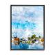 Stupell Industries Summer Boats Docked Port Harbor Cloudy Blue Sky Framed Wall Art 16 x 20 Design by Chamira Young