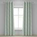 Ambesonne Nature Grommet Curtain Modern Leaf Patterns 50 x 84 Pale Green Navy Blue