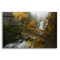 Epic Art A Bridge in the Forest by Enrico Fossati Acrylic Glass Wall Art 16 x12
