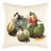 Rizzy Home Gourds 20 x 20 Down Filled Pillow with Cotton Duck Cover-Green