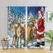 Yipa Christmas Blackout Window Treatments Slot Top Window Drapes Rod Pocket Window Curtain Panel Style-D W:51 x H:83