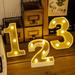 Decorative Led Light Up Number Light Up Number Sign for Night Light Wedding Birthday Party Christmas Home Bar Decoration Number(1)