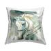Stupell Industries Contemporary Horse Portrait Solemn Equestrian Pose Contemporary Green 18 x 7 x 18 Decorative Pillows