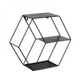 Hexagonal Wall Hanging Shelf Wall Mounted Floating Shelves Round Shelf For Living Room Bedroom And Office