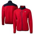 Men's Cutter & Buck Red Kansas City Chiefs Big Tall Cascade Eco Sherpa Fleece Full-Zip Jacket