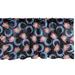 Ambesonne Bohemian Valance Pack of 2 Ombre Lotus and Crescent 54 X12 Dark Blue Grey and Multicolor