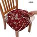 iOPQO Christmas Decoration Christmas Chair Covers Cushion Dining Room Chair Protector Slipcovers 4Pcs Stretch Print Dining Chair Cover 4Pcs A Christmas Party Decorations