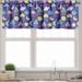 Ambesonne Cupcake Valance Pack of 2 Whipped Cream Cake Moon 54 X18 Dark Lavender Multicolor