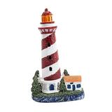Resin Lighthouse Figurine Lighthouse Model for Cbinet Bedroom rt