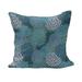 Floral Fluffy Throw Pillow Cushion Cover Abstract Clove Petals Digital Featured Vibrant Circular Essence Bouquet Design Decorative Square Pillow Case 18 x 18 Petrol Blue Teal by Ambesonne