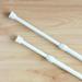 Curtain Rod Free Punch Curtain Telescopic Rod Extendable Curtain Pole Rod Adjustable Curtain Rod White Curtain Rods 2pcs