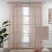 3S Brother s Pink Lace Sheers Dots Pattern Curtains Extra Long Set of 2 Panels Rod Pocket & Back Tab Home DÃ©cor Window Custom Made Drapes 10-30 Ft. Long -Made in Turkey Each Panel (52 W x 120 L)