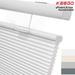 Keego Top Down Bottom Up Cellular Shades Cordless Honeycomb Blinds for Windows Light Filtering White Color 59.0 w x 36.0 h