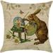Dtydtpe Fall Pillow Covers Cover Theme Series Bunny Cushion Case Home Easter Decoration Sofa Case