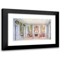 Georges RÃ©mon 14x11 Black Modern Framed Museum Art Print Titled - Louis XV Lounge Painted in Green Gray. (1907)