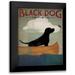 Fowler Ryan 20x24 Black Modern Framed Museum Art Print Titled - Black Dog Canoe