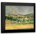 Cezanne Paul 14x12 Black Modern Framed Museum Art Print Titled - A View Over Mont St. Victoire