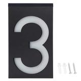 Solar Number Light Solar House Number Address Sign Light Solar Powered Number Lights Solar Door Number Sign Address Number Plaque House Number Sign Wall Mounted Sign Number