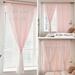 CFXNMZGR Curtain 2 Panels Home Curtains Layered Solid Plain Panels And Sheer Sheer Curtains Window Curtain Panels 35