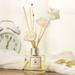 Follure Home Decor Artificial Flowers Reed Diffusers With Natural Sticks Glass Bottle And Scented 50Ml