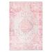 nuLOOM Konya Vintage Floral Medallion Flatweave Area Rug 7 6 x 9 10 Pink