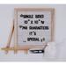 White Felt Letter Board 10x10 Inches 746 Letters Pre-Cut Black Letters. Changeable Letter Board with Stand Easel Changeable Message Board with Letters Office Business Sign Boards Home Decor Felt Board