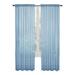 Window Blue Sheer Curtains 1 Panel Sheer Blue Curtains Clear Curtains Basic Rod Pocket Panel for Bedroom Children Living Room Yard Kitchen (39.4 W x 78.8 L)