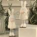 2Pcs Angel Christmas Ornaments for Table Decor Standing Ornaments Plush Angel Doll for Christmas Crafts Elves Decorations