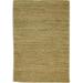 Jute Brown Rug 2 X 3 Modern Hand Knotted Scandinavian Solid Small Carpet