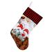 Christmas Home Supplies Plaid Cute Gnomes Tree Skirt/Gift Bag/Table Runner/Chair Cover/Wine Bottle Cover/Placemat/Sock/Apron