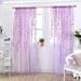 Tarmeek Willow Rod Pocket Sheer Curtains for Living Room Bedroom Long Drape Panels Window Treatment Kitchen Curtains Yard Voile Parlor Tulle Valance Curtain Fall Decorations for Home