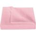 500 Thread Count 3 Piece Flat Sheet ( 1 Flat Sheet + 2- Pillow cover ) 100% Egyptian Cotton Color Pink Solid Size California King